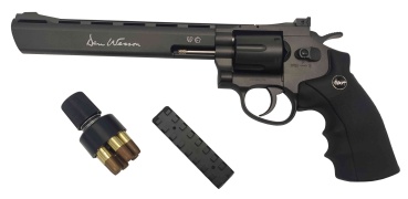 ASG CO2-Revolver Dan Wesson 8 Zoll - grau - 4,5 mm Diabolo